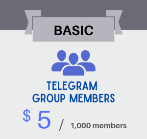 [BASIC] Telegram Group Members - 1,000 members - Telegram Rocket