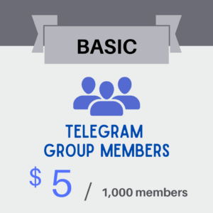 [BASIC] Telegram Group Members – 1,000 members