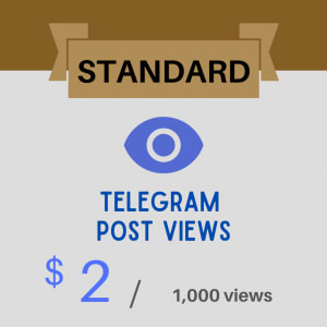 [STANDARD] Telegram Post Views – 1,000 views