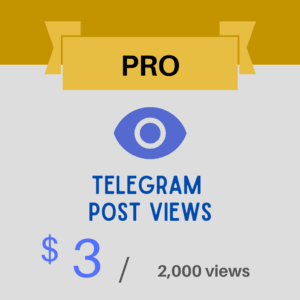 [PRO] Telegram Post Views – 2,000 views