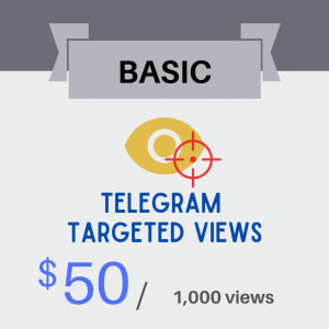 [BASIC] Telegram Targeted Views – 1,000 views