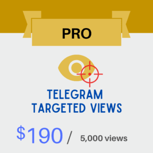 [PRO] Telegram Targeted Views – 5,000 views